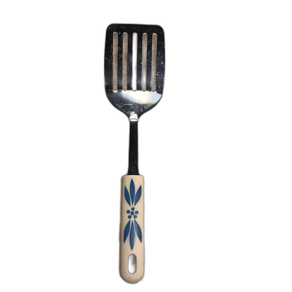 Temp-tations Spatula Stainless Steel Utensil Retro MCM BLUE